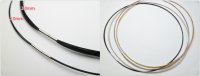 18"- 2mm Black Stainless Steel Cable w/ 925 Sliver Claps